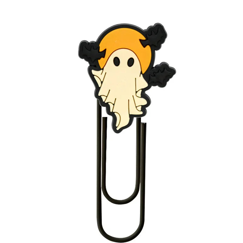 Halloween Cute Ghost Cartoon Colorful Paper Clips