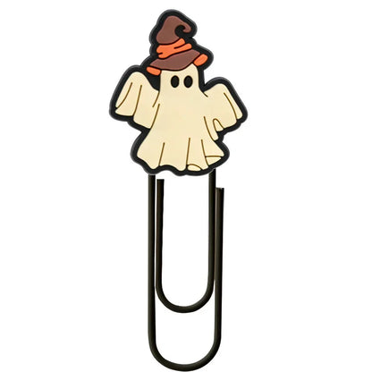 Halloween Cute Ghost Cartoon Colorful Paper Clips