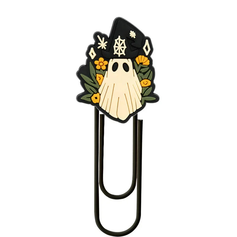 Halloween Cute Ghost Cartoon Colorful Paper Clips