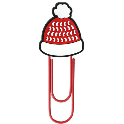 Christmas Colorful Cartoon Silicone Paperclip Bookmark