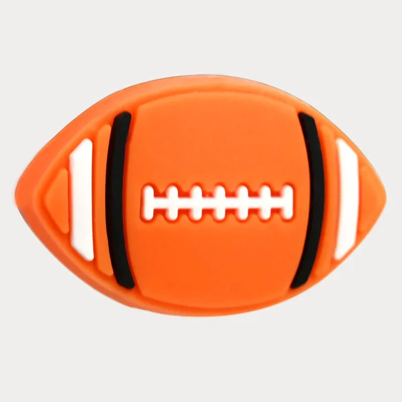 Ball Cartoon Beads Double-sided Pattern 3D Silicone Focus Beads
