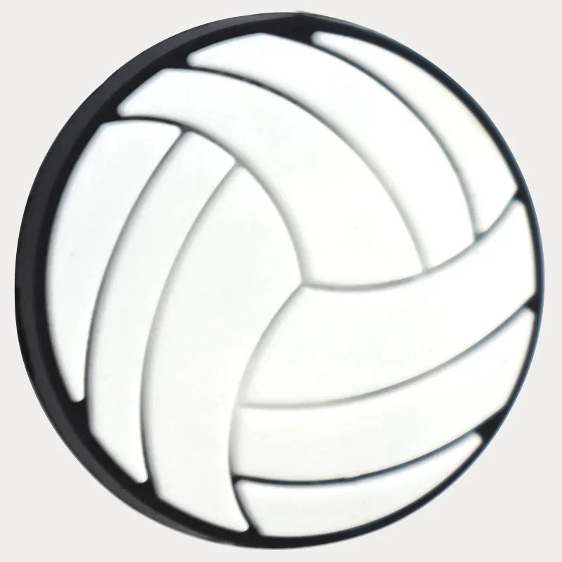 Ball Cartoon Beads Double-sided Pattern 3D Silicone Focus Beads