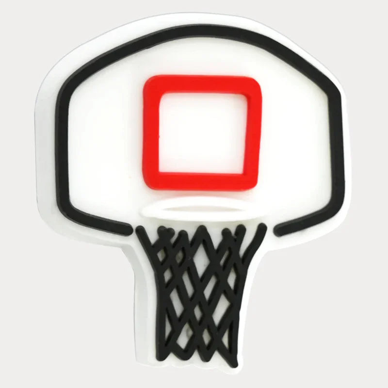 Ball Cartoon Beads Double-sided Pattern 3D Silicone Focus Beads