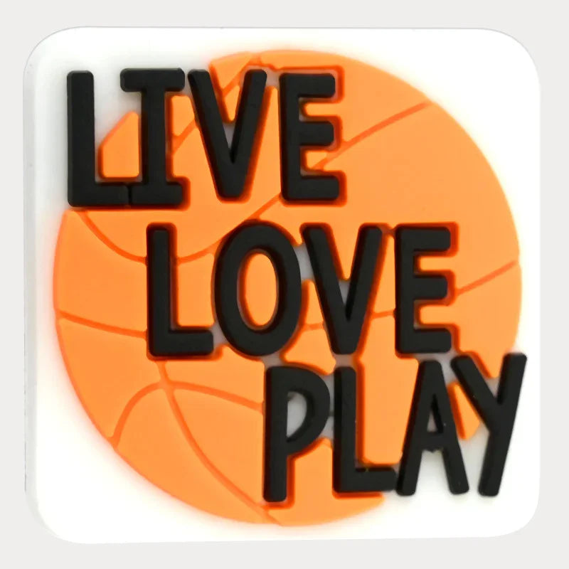 Ball Cartoon Beads Double-sided Pattern 3D Silicone Focus Beads