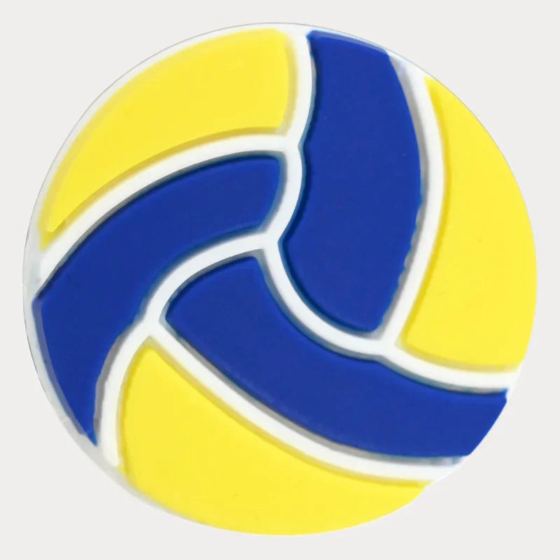 Ball Cartoon Beads Double-sided Pattern 3D Silicone Focus Beads