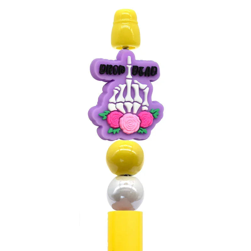 Halloween Cartoon Bead Pen Silicone Focus Beads
