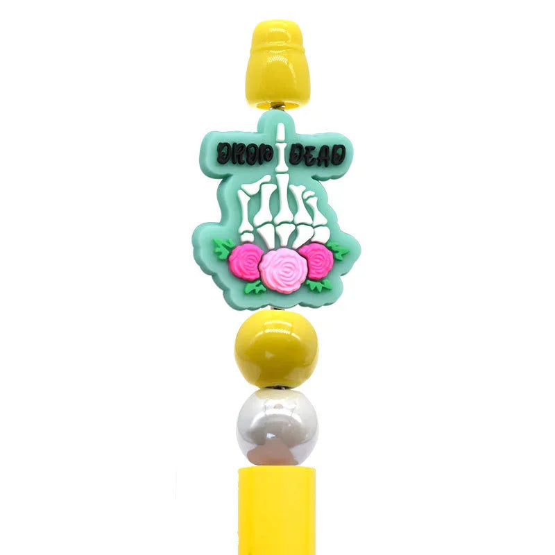 Halloween Cartoon Bead Pen Silicone Focus Beads