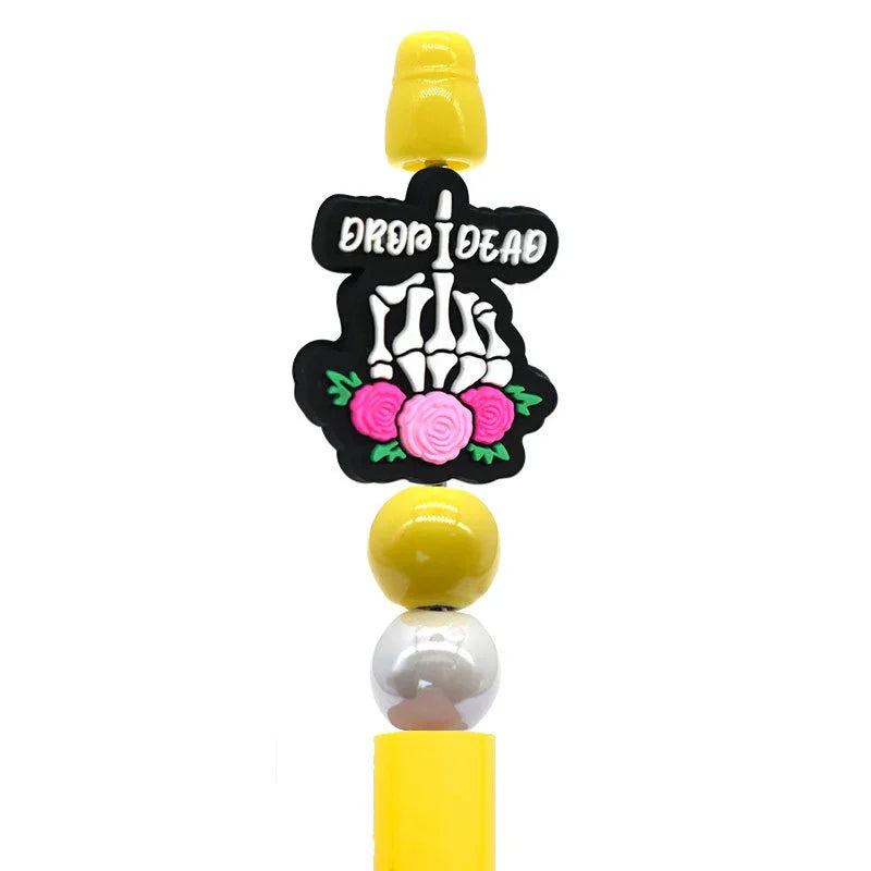Halloween Cartoon Bead Pen Silicone Focus Beads