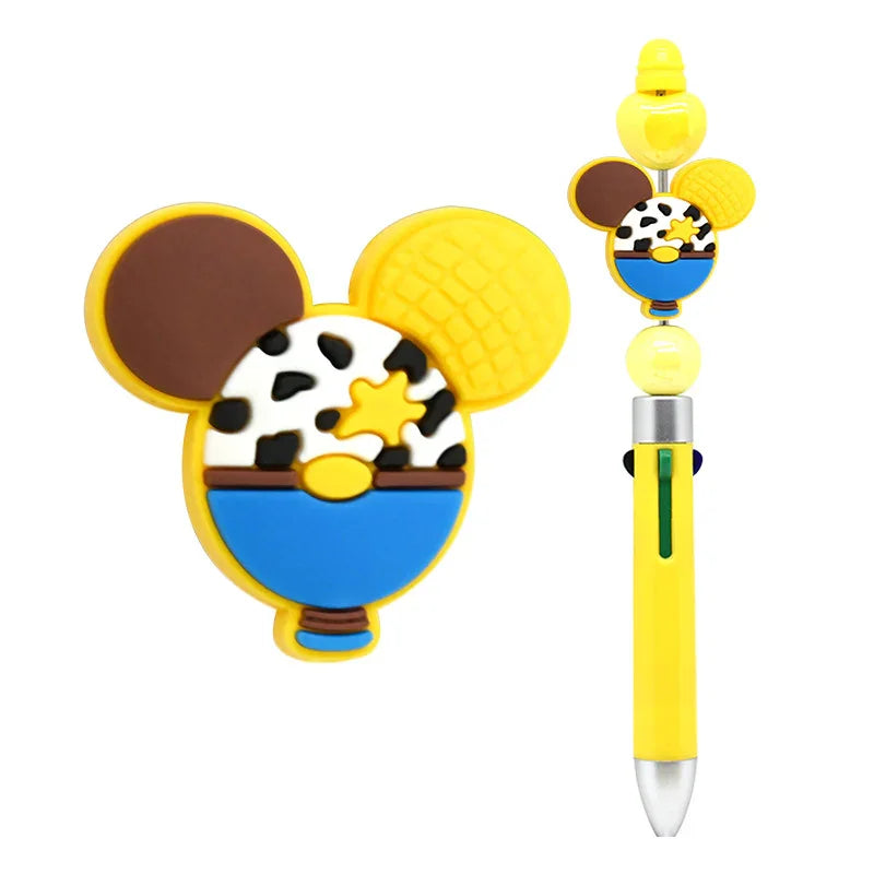 Colorful Cartoon Mickey Silicone Focus Beads