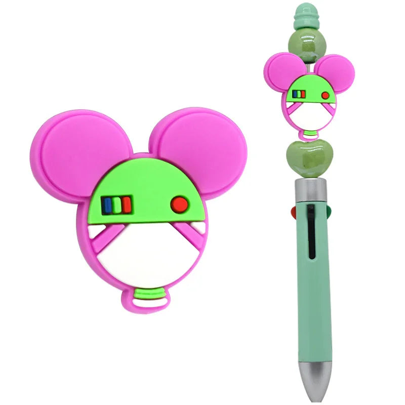 Colorful Cartoon Mickey Silicone Focal Beads - Beadable Cat