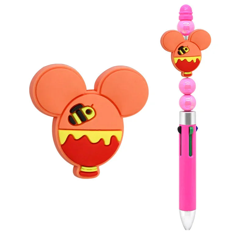Colorful Cartoon Mickey Silicone Focal Beads - Beadable Cat