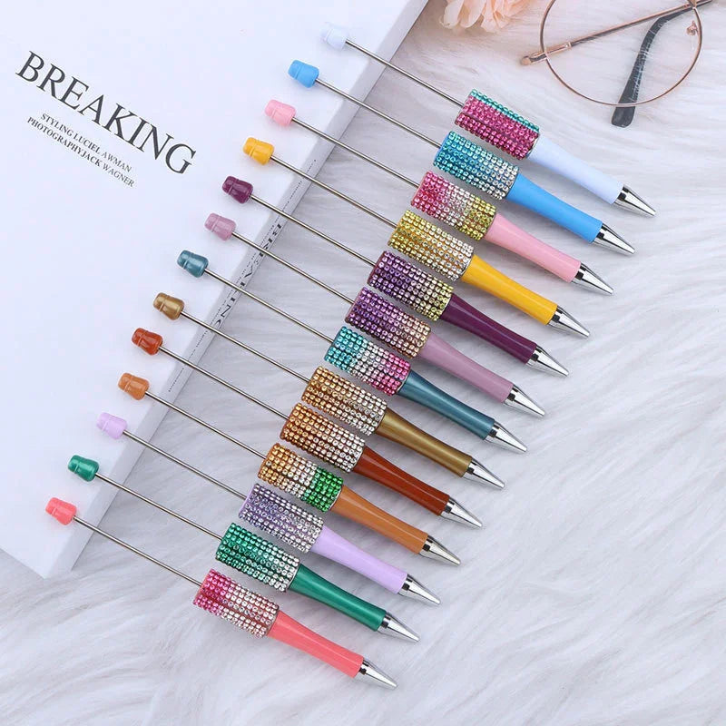 DIY Gradient Diamond Color AB Diamond Bead Pen | DIY Beadable Pen Craft Gift Idea