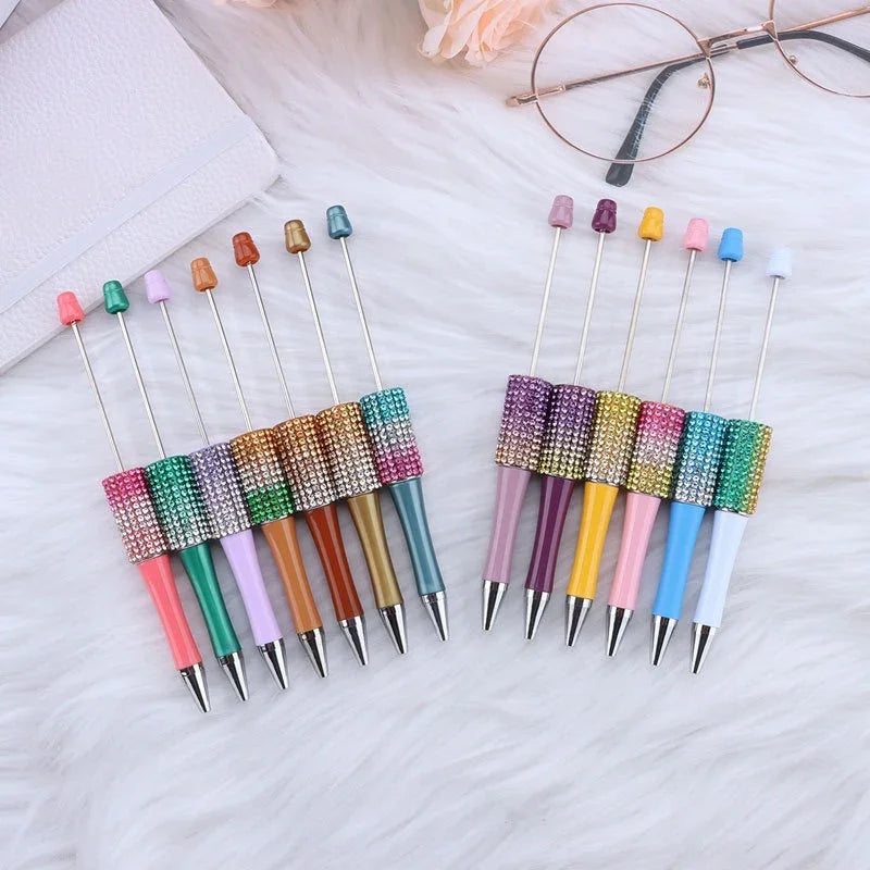 DIY Gradient Diamond Color AB Diamond Bead Pen | DIY Beadable Pen Craft Gift Idea