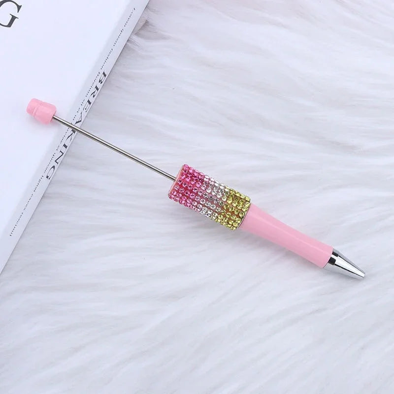DIY Gradient Diamond Color AB Diamond Bead Pen | DIY Beadable Pen Craft Gift Idea