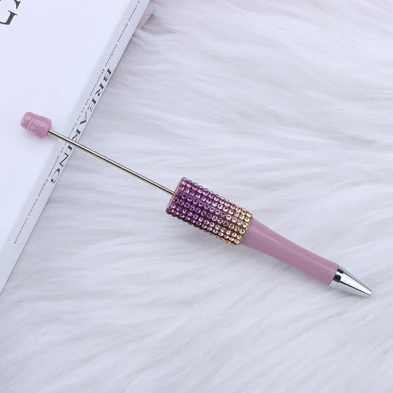 DIY Gradient Diamond Color AB Diamond Bead Pen | DIY Beadable Pen Craft Gift Idea