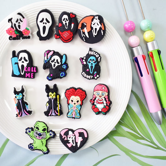 Halloween Creative Bead Jewelry Silicone Focus Beads（No Pen）