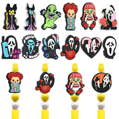 Halloween Creative Bead Jewelry Silicone Focus Beads（No Pen）