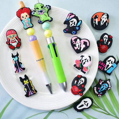 Halloween Creative Bead Jewelry Silicone Focus Beads（No Pen）