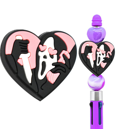 Halloween Creative Bead Jewelry Silicone Focus Beads（No Pen）