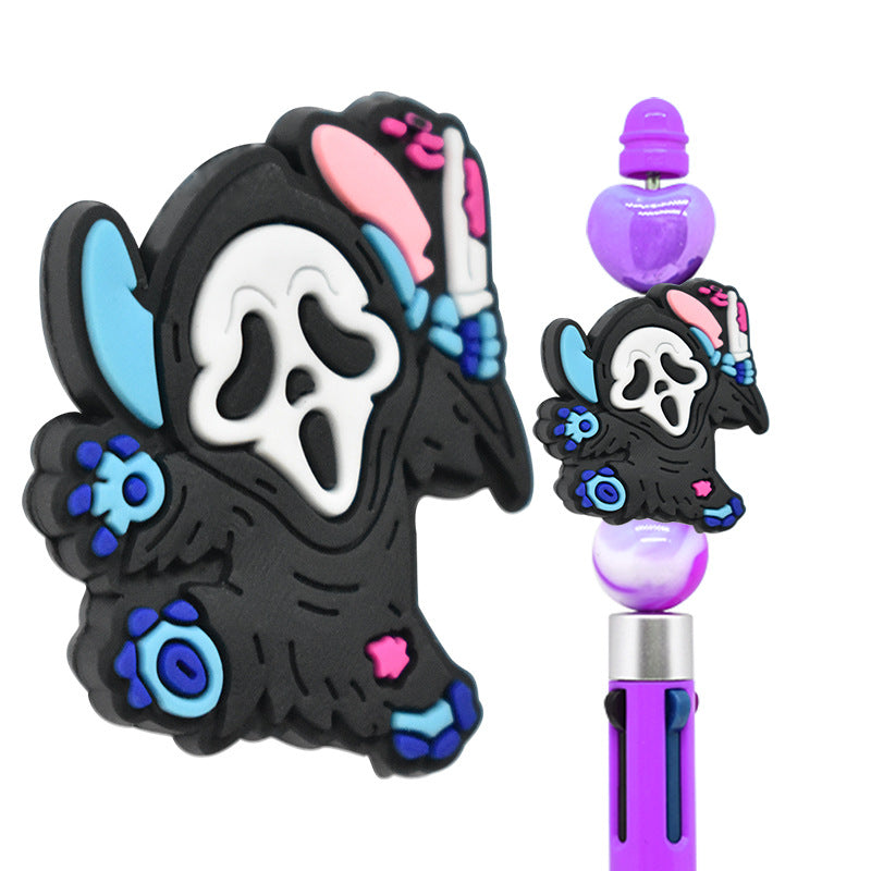 Halloween Creative Bead Jewelry Silicone Focus Beads（No Pen）