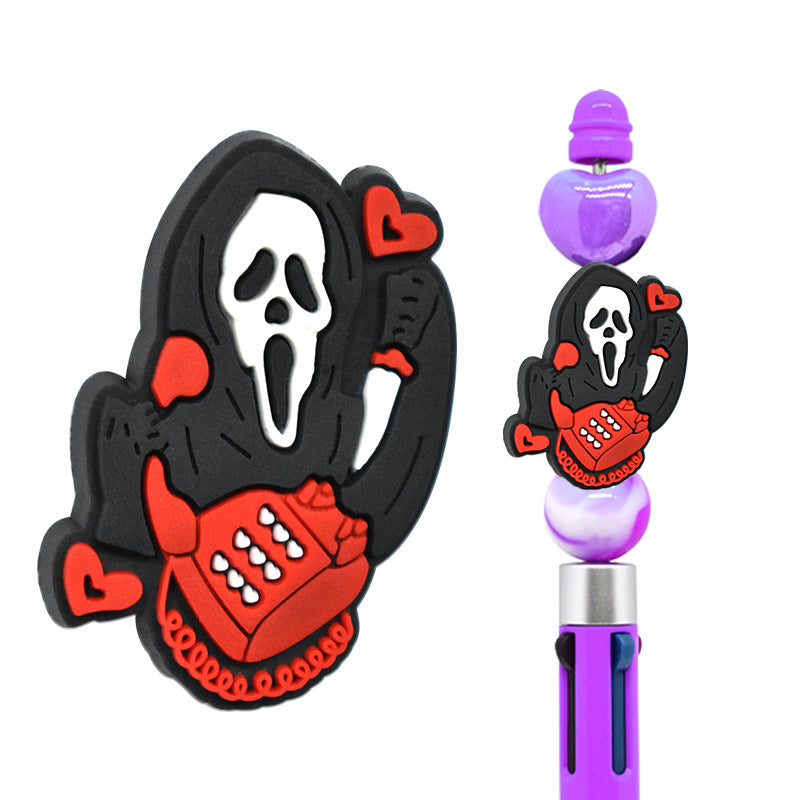 Halloween Creative Bead Jewelry Silicone Focus Beads（No Pen）