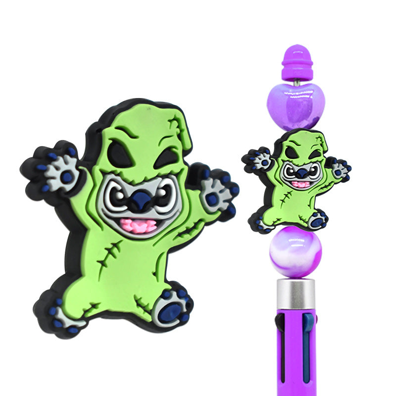 Halloween Creative Bead Jewelry Silicone Focus Beads（No Pen）