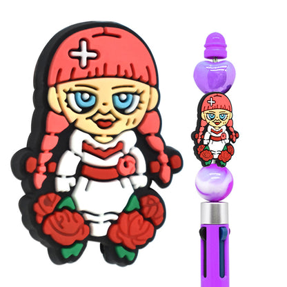 Halloween Creative Bead Jewelry Silicone Focus Beads（No Pen）
