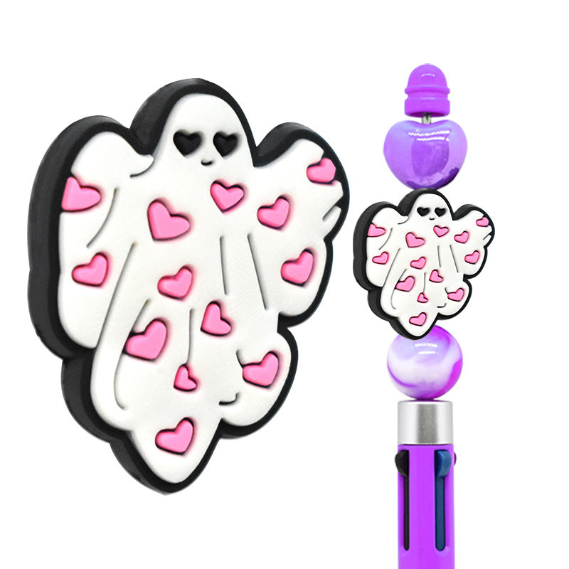 Halloween Creative Bead Jewelry Silicone Focus Beads（No Pen）