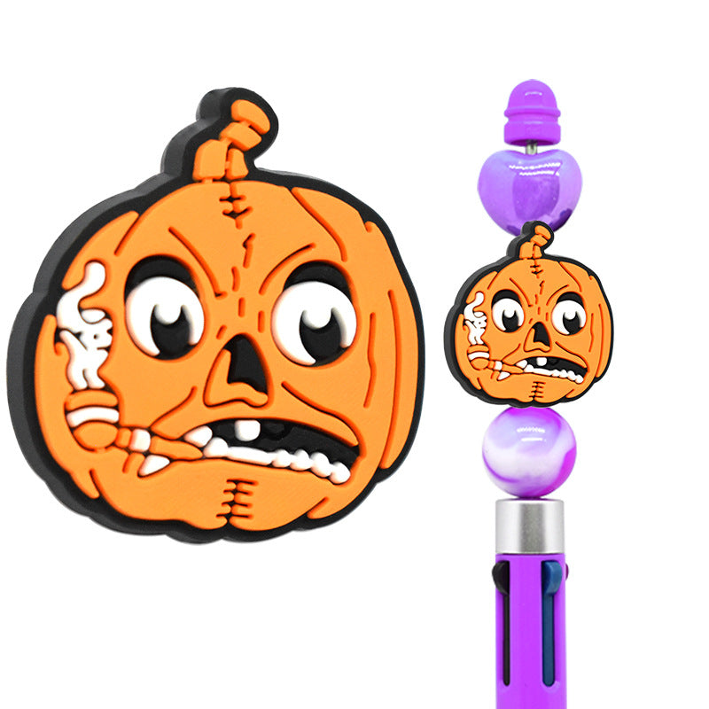 Halloween Creative Bead Jewelry Silicone Focus Beads（No Pen）