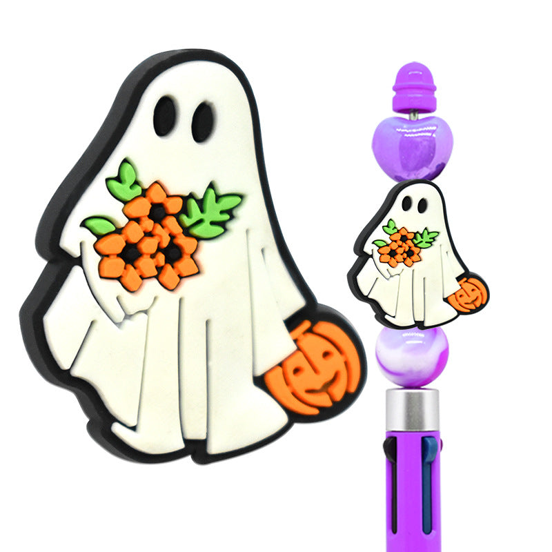 Halloween Creative Bead Jewelry Silicone Focus Beads（No Pen）