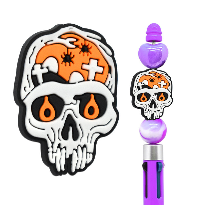 Halloween Creative Bead Jewelry Silicone Focus Beads（No Pen）