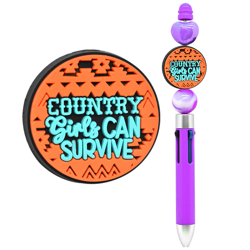 Halloween Creative Bead Jewelry Silicone Focus Beads（No Pen）