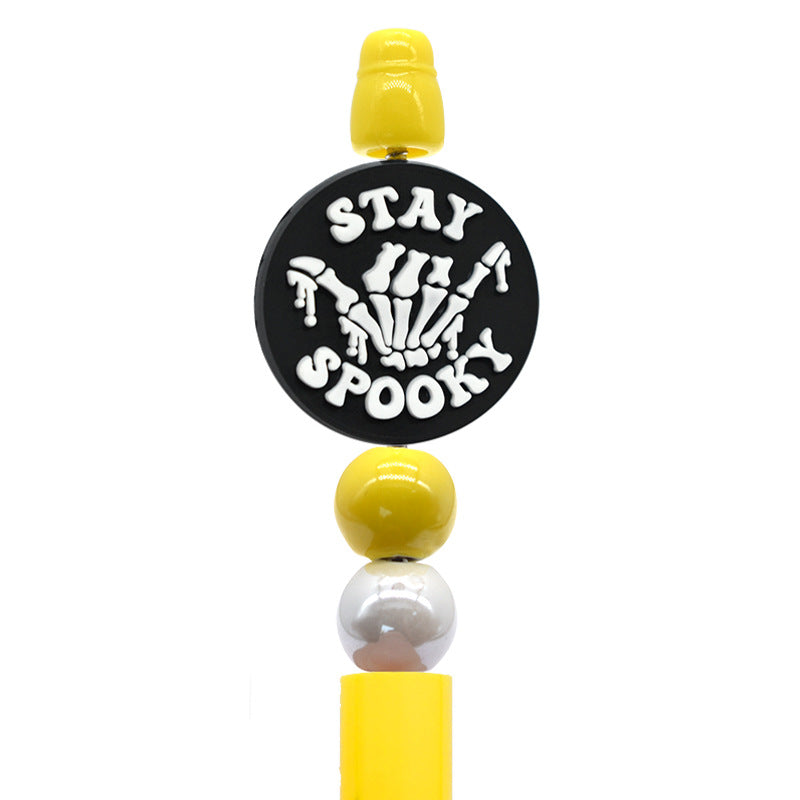 Halloween Creative Bead Jewelry Silicone Focus Beads（No Pen）