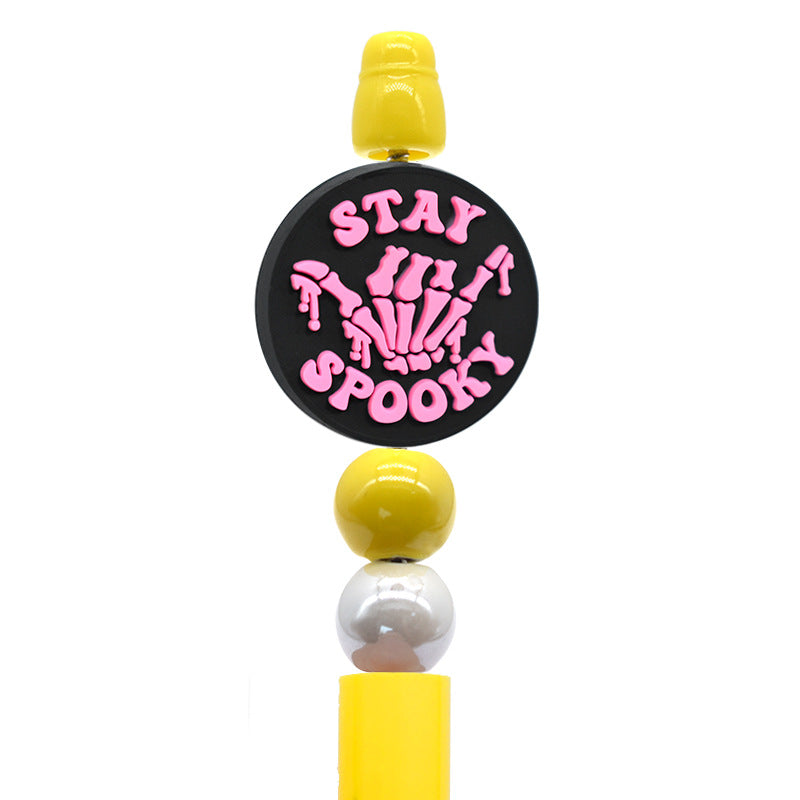 Halloween Creative Bead Jewelry Silicone Focus Beads（No Pen）