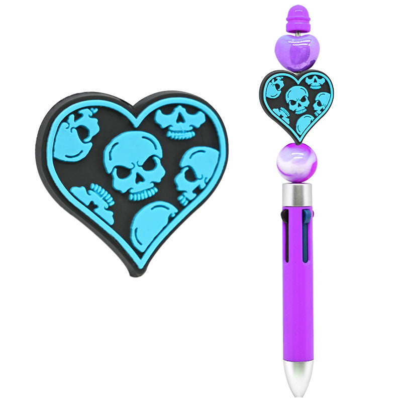 Halloween Creative Bead Jewelry Silicone Focus Beads（No Pen）