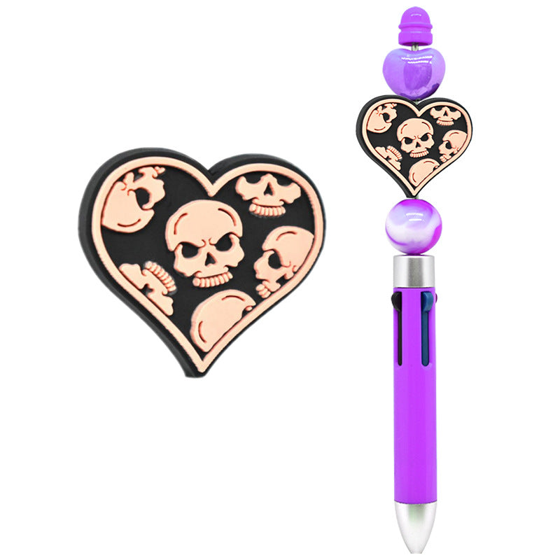 Halloween Creative Bead Jewelry Silicone Focus Beads（No Pen）