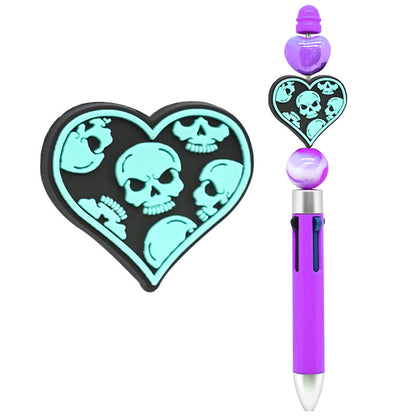 Halloween Creative Bead Jewelry Silicone Focus Beads（No Pen）