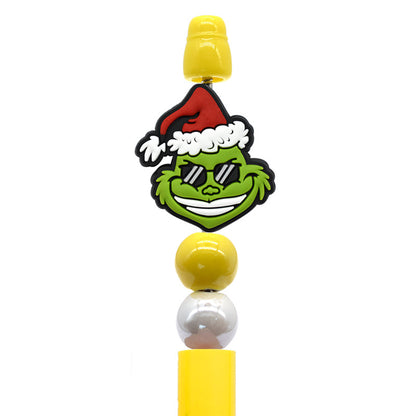 Christmas Pen Beaded Party Decoration Silicone Centerpiece Beads（no pen）