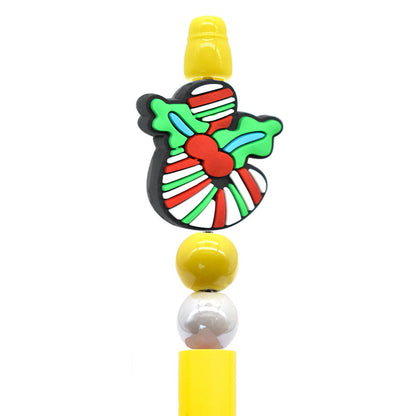 Christmas Pen Beaded Party Decoration Silicone Centerpiece Beads（no pen）