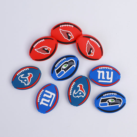 NFL Football Team Logo Silicone Beads