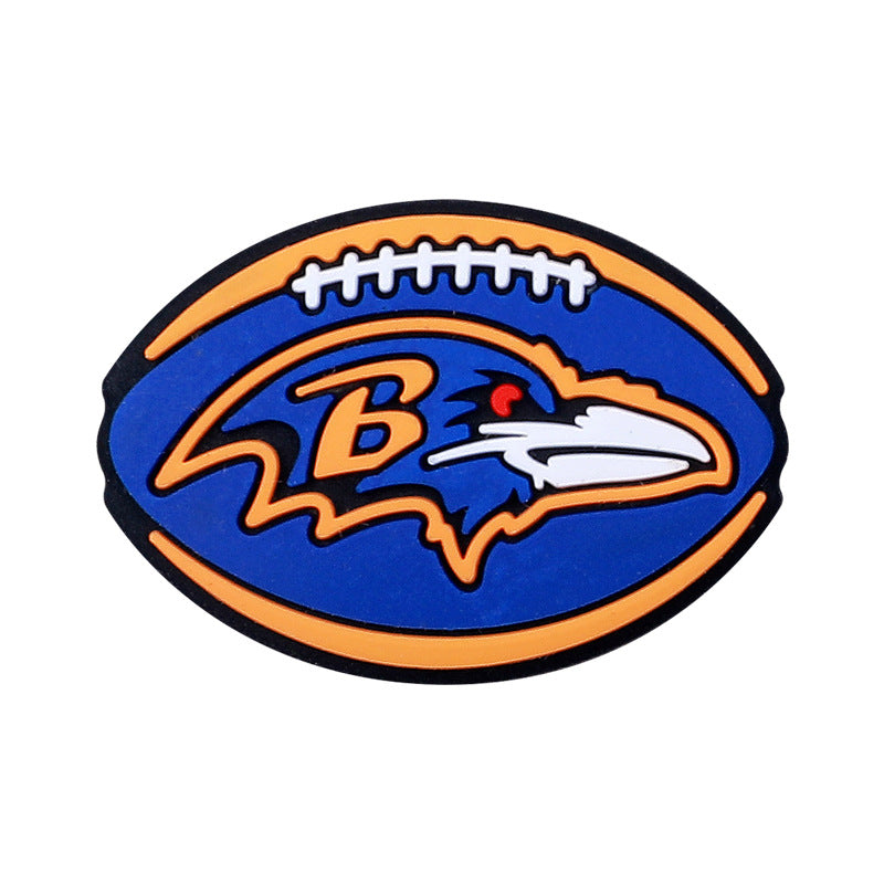 NFL Football Team Logo Silicone Beads