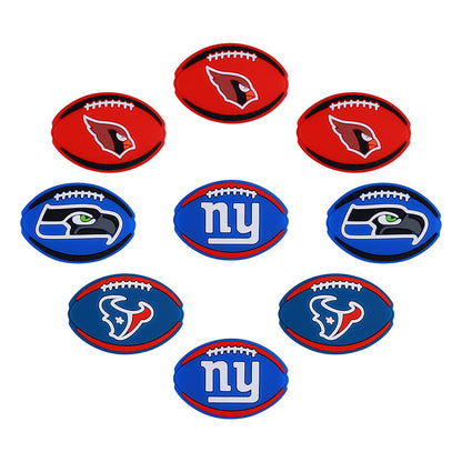NFL Football Team Logo Silicone Beads