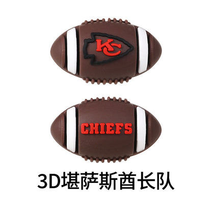 NFL Football 3D Silicone Beads DIY Silicone Jewelry Glue Beads Beaded Accessories American Football Loose Beads