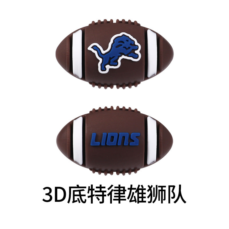 NFL Football 3D Silicone Beads DIY Silicone Jewelry Glue Beads Beaded Accessories American Football Loose Beads