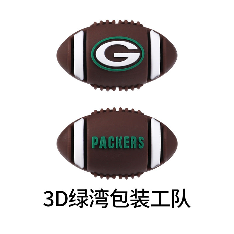 NFL Football 3D Silicone Beads DIY Silicone Jewelry Glue Beads Beaded Accessories American Football Loose Beads