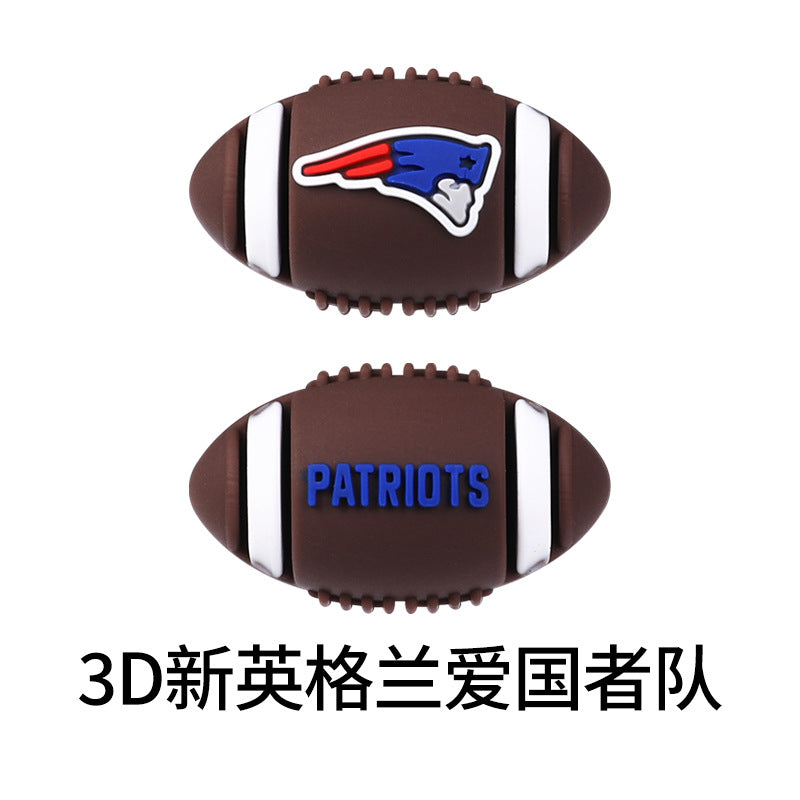 NFL Football 3D Silicone Beads DIY Silicone Jewelry Glue Beads Beaded Accessories American Football Loose Beads