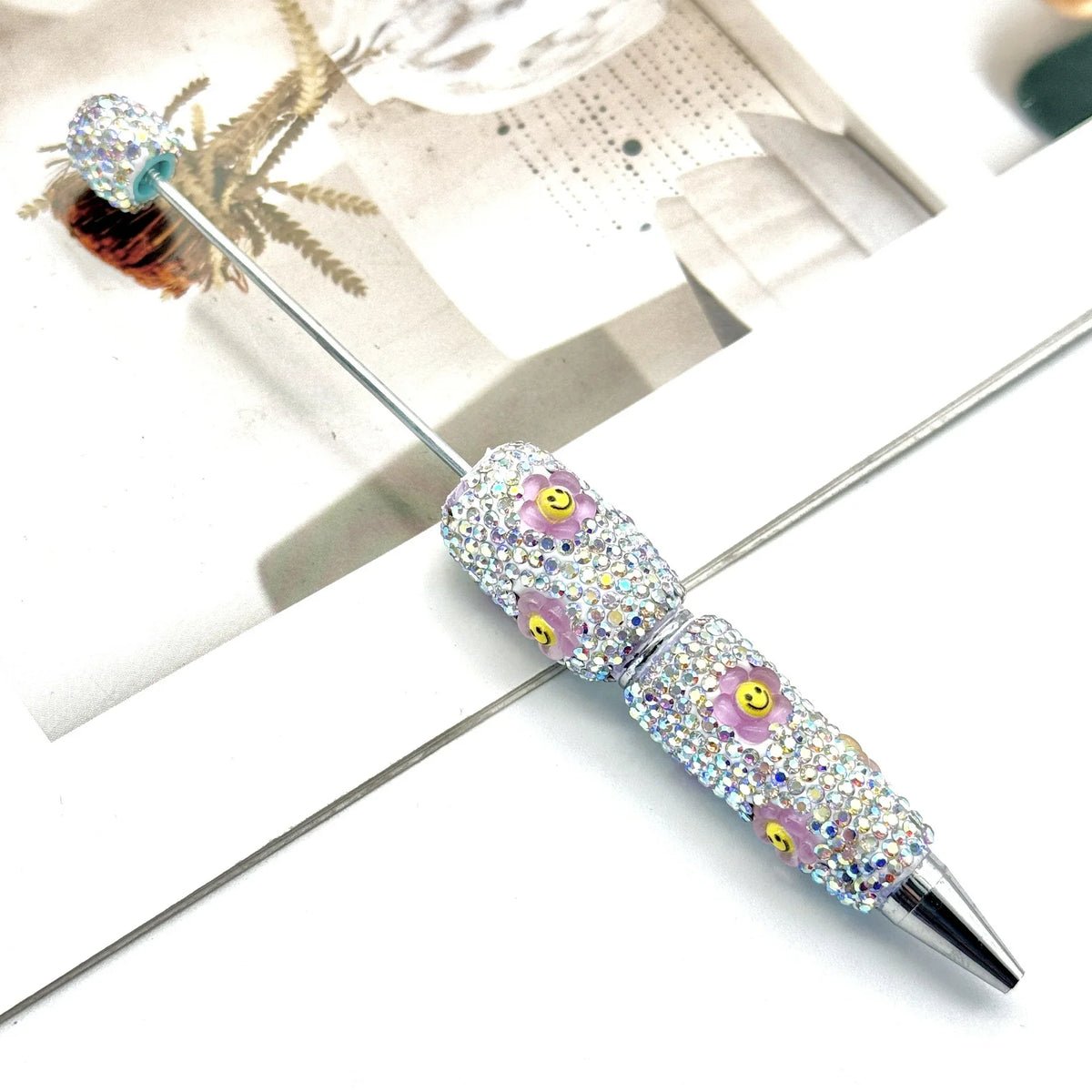 Cartoon Diamond Bead Pen Coulomi SpongeBob SquarePants KT Cat | DIY Beadable Pen Craft Gift Idea