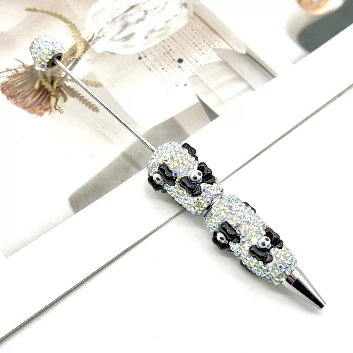 Cartoon Diamond Bead Pen Coulomi SpongeBob SquarePants KT Cat | DIY Beadable Pen Craft Gift Idea