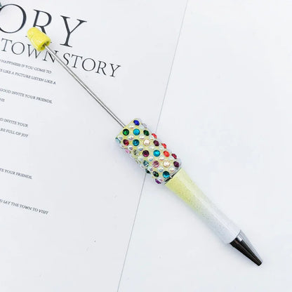 Candy Pearl Bead Pen Colorful UV Electroplating Ballpoint Pen Educational Ballpoint Pen