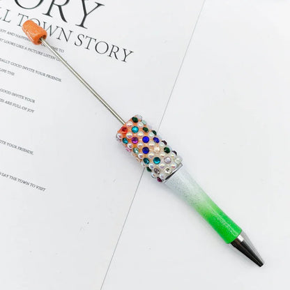 Candy Pearl Bead Pen Colorful UV Electroplating Ballpoint Pen Educational Ballpoint Pen